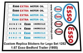 Replacement Sticker for Set 1252 - 1:87 Esso Bedford Trailer