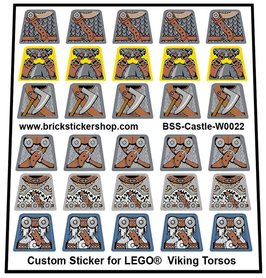 Custom Stickers for LEGO® Viking Torsos
