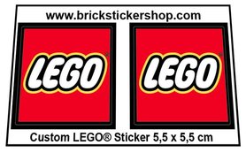 Large LEGO Stickers 55mm x 55mm