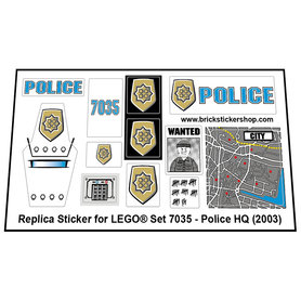 Replacement Sticker for Set 7035 - Police HQ