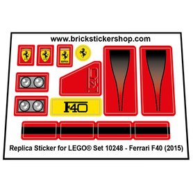 Replacement sticker Lego  10248 - Ferrari F40