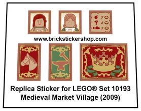 Replacement sticker fits LEGO 10193 - Medieval Market Village