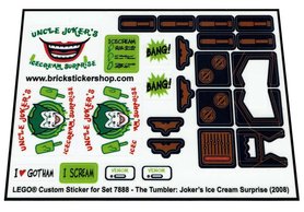 Replacement Sticker for Set 7888 - The Tumbler - Joker's Ice Cream Surprise