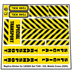 Replacement Sticker for Set 7249 - XXL Mobile Crane