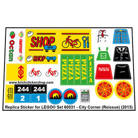 Replacement Sticker for Set 60031 - City Corner (Reissue)
