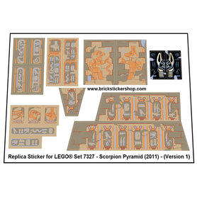 Replacement Sticker for Set 7327 - Scorpion Pyramid (Version 1)