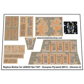 Replacement Sticker for Set 7327 - Scorpion Pyramid (Version 2)