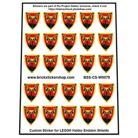 Custom Stickers fits LEGO Haldor Emblem Shields