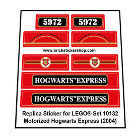 Replacement Sticker for Set 10132 - Motorized Hogwarts Express