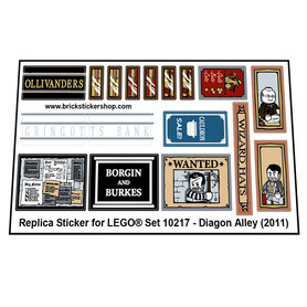 Replacement sticker Lego  10217 - Diagon Alley