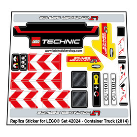 2013 Custom Precut Aufkleber/Sticker passend für LEGO® 42006 Technic Excavator 