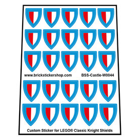LEGO Custom Stickers for Classic Knights Shields