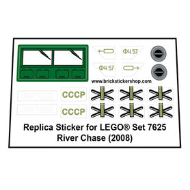 Replacement sticker Lego  7625 - River Chase