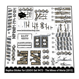 Replacement sticker Lego  9473 - The Mines of Moria