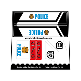 Lego Set 60129 - Police Patrol Boat (2016)