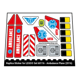 Lego Set 60116 - Ambulance Plane (2016)