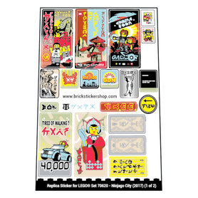 Replacement Sticker for Set 70620 - Ninjago City