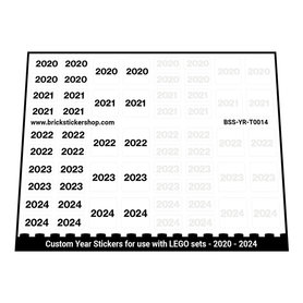 Custom Sticker - Year Set 2020 - 2024