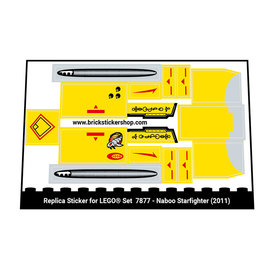 Replacement Sticker for Set 7877 - Naboo Starfighter
