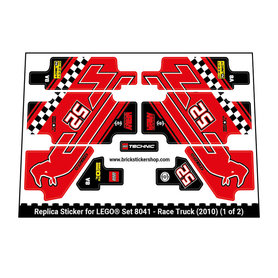 Replacement Sticker for Set 8041 - Race Truck