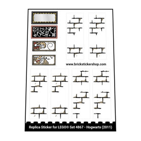 Replacement Sticker for Set 4867 - Hogwarts