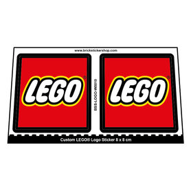 Custom Stickers fits LEGO- LOGO Sticker 8cm x 8cm