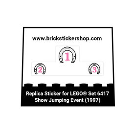 Replacement Sticker for Set 6417 - Show Jumping Event