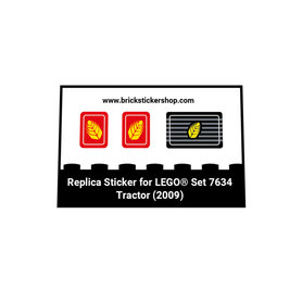 Replacement Sticker for Set 7634 - Tractor