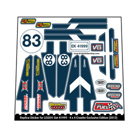 Replacement Sticker for Set 41999 - 4 x 4 Crawler Exclusive Edition