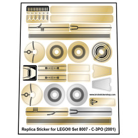 Replacement Sticker for Set 8007 - C-3PO