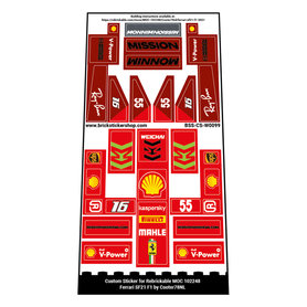 Custom Sticker - Rebrickable MOC 102248 - Ferrari SF21 F1 by Cooter78NL