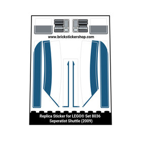 Replacement Sticker for Set 8036 - Seperatist Shuttle
