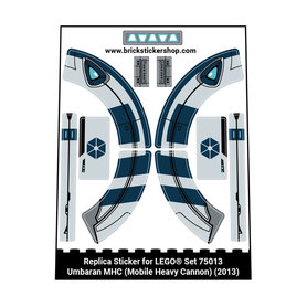 Replacement Sticker for Set 75013 - Umbaran MHC (Mobile Heavy Cannon)