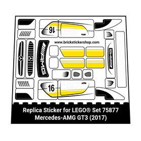 Replacement Sticker for Set 75877 - Mercedes-AMG GT3