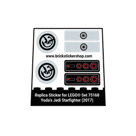 Replacement Sticker Lego 75168 - Yoda's Jedi Starfighter