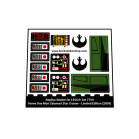 Replacement Sticker Lego 7754 - Home One Calamari Star Cruiser - Limited Edition