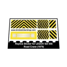 Replacement Sticker for Set 558 - Road Crane