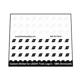 Custom Stickers fits LEGO Train Logo's - OBB (8mm) (old)