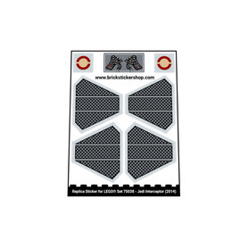 Replacement Sticker Lego 75038 - Jedi Interceptor