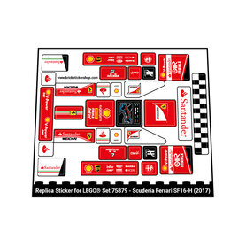 Replacement sticker fits LEGO 75879 - Scuderia Ferrari SF16-H