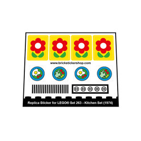Replacement sticker Lego  263 - Kitchen Set