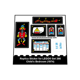 Replacement Sticker for Set 266 - Child's Bedroom
