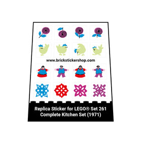 Replacement Sticker for Set 261-4 - Complete Kitchen Set
