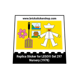 Replacement sticker Lego 297 - Nursery