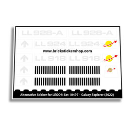 Alternative Sticker for Set 10497 - Galaxy Explorer