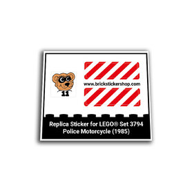 Replacement Sticker for Set 3794 - Police Motorcycle