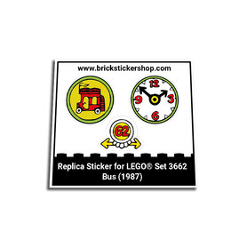 Replacement Sticker for Set 3662 - Bus