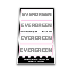 Custom Sticker - EVERGREEN Containers (6 studs)