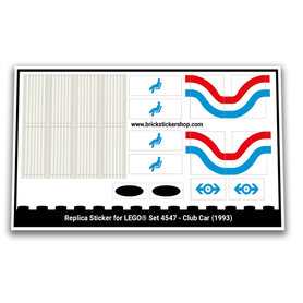 Replacement Sticker for Set 4547 - Club Car