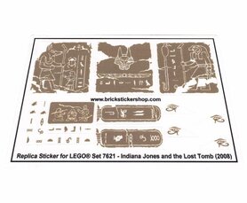 Replacement Sticker for Set 7621 - Indiana Jones and the Lost Tomb